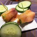 いのししちゃんママ's cooksnap of when they made きゅうりとスモークサーモンのピンチョス.