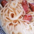 はるくんラブ's cooksnap of when they made 簡単カルボナーラうどん.