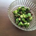 mmeoww's cooksnap of when they made お手軽！！オクラの塩昆布ごま油和え。.