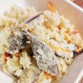 がめらちゃん's cooksnap of when they made サンマの卯の花漬け.