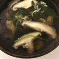 クックPW9C2T☆'s cooksnap of when they made 卵と水菜としいたけの白だしお吸いもの.