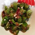 JＥＭＩ's cooksnap of when they made オクラの梅おかか和え.