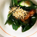 beroneete's cooksnap of when they made 長芋とおくらのとろろ昆布和え　梅わさび風.