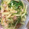mipunya's cooksnap of when they made ベーコン、ポテトの細切りごま油炒め☆.