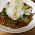 Kocorina's cooksnap of when they made コーンご飯とレタスのハヤシライス.