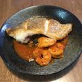 PEKOponko's cooksnap of when they made 鯛のポワレ　自家製アメリケーヌソース♪.