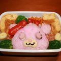 こはこびより's cooksnap of when they made 簡単！キャラ弁☆ジュエルペットのルビー♪.