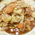 まめだいず's cooksnap of when they made 豚肉とキャベツの簡単味噌炒め.