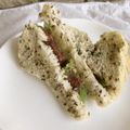 ふみぽよ✿'s cooksnap of when they made ごまパンdeよもぎ大福サンド.