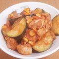 kaori238's cooksnap of when they made 鶏肉とズッキーニのトマトクリーム炒め.