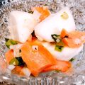 momoetsu's cooksnap of when they made 【蕪三昧１】蕪とスモークサーモンのマリネ.
