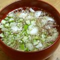 chou*'s cooksnap of when they made 料亭風＾＾オクラミョウガの冷や汁.