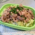 tikariri's cooksnap of when they made ☆お弁当やランチに！豚肉のネギ塩ダレ丼☆.