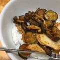 サラ◎'s cooksnap of when they made ＊茄子のキムチ炒め丼＊.