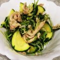 下から読んでも新聞紙's cooksnap of when they made 豚と豆苗・ズッキーニ炒め.