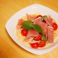 りょうた95's cooksnap of when they made 簡単！サッパリ生ハムとトマトの冷製パスタ.
