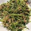 アココ☆'s cooksnap of when they made 簡単☆サバ缶と豆苗のピリ辛七味ごま和え.