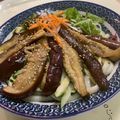 蒼の雫sp's cooksnap of when they made ナスの煮浸しうどん(レンチン).