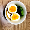 まろんまろん0303's cooksnap of when they made 半熟ゆで卵、煮卵が綺麗に出来る方法.