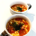 asuuumomo's cooksnap of when they made 10分で完成！トマトと卵のコンソメスープ.