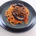 yurienda's cooksnap of when they made ★なすとひき肉の辛味スパゲッティ★.