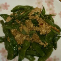 Soushan's cooksnap of when they made いんげんと豚ひき肉の炒め物。.