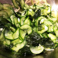 Ｍもぐもぐ's cooksnap of when they made ＊きゅうりとわかめの白だしレモン和え＊.