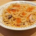 かぉP's cooksnap of when they made いくらとサーモンの和風で親子パスタ.
