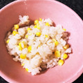 クック2U31E5☆'s cooksnap of when they made トウモロコシと枝豆の炊き込みご飯.