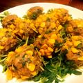 おきょうねえ's cooksnap of when they made レンジで簡単！子供喜ぶ♪コーン肉団子.