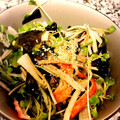 zima-m's cooksnap of when they made カニかまと貝割れの中華和え.
