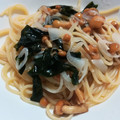 えりー：）'s cooksnap of when they made なめことワカメの和風パスタ.