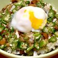 ピアノママ's cooksnap of when they made 腎臓病にも 鶏ささみ月見おろしなめこ丼.