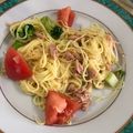 ぷるっぷる☆'s cooksnap of when they made 簡単時短カラフル夏野菜の冷製パスタ.