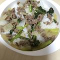 クック8V16HR☆'s cooksnap of when they made 1才～取り分けOK✌よく食べる挽き肉丼.
