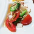 ももん８'s cooksnap of when they made トマトオクラ山芋ツナのお浸し(和風).