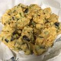 ♡まーちゃん♬'s cooksnap of when they made 茄子と鶏ひき肉の天ぷら.