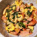 scanty's cooksnap of when they made ウインナー玉子炒め.
