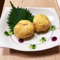 うちのマメ太郎's cooksnap of when they made 梅マヨ茶巾たまご.
