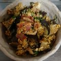 サッチー☆★'s cooksnap of when they made なすとベーコン、青じそのふわ卵炒め☆☆.