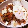 ncmm's cooksnap of when they made ゴーヤが主役◯夏野菜のキーマカレー.