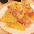 jurihi's cooksnap of when they made じゃがいもとベーコンのカルボナーラ風炒め.