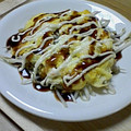 リクトントン's cooksnap of when they made もやしとふわふわたまごのお好み焼き風.