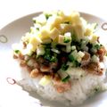 hiroerico's cooksnap of when they made 簡単～わさび納豆きゅうりチーズご飯♪.