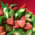 ringer193's cooksnap of when they made ✼簡単副菜✼オクラとまと和え.