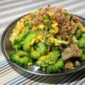 フロロ3lb's cooksnap of when they made え?!苦くない!! ゴーヤチャンプルー.
