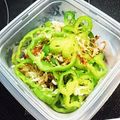 にーにやー's cooksnap of when they made 簡単 無限ピーマン シラスバージョン.