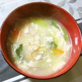 ふれんでぃあ's cooksnap of when they made 小松菜とじゃがいも入り☆具沢山味噌汁.