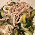 showow12's cooksnap of when they made きゅうりといかの和え物.