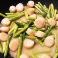 ♪えりぃ♪'s cooksnap of when they made 帆立とアスパラのレモンバターソテー♪.